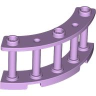 Fence Spindled 4 x 4 x 2 Quarter Round with 3 Studs (21229)