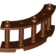 Fence Spindled 4 x 4 x 2 Quarter Round with 3 Studs (21229)