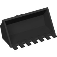 Construction Vehicle Bucket 3 x 6 with 7 Hinge Teeth (21709)