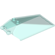 Windscreen 8 x 4 x 2 with Handle and 2 Studs [Solid Studs] [Plain] (21849)