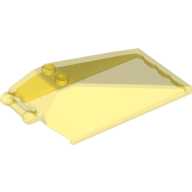 Windscreen 8 x 4 x 2 with Handle and 2 Studs [Solid Studs] [Plain] (21849)