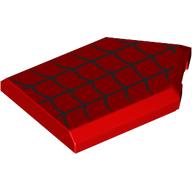 Tile Special 2 x 3 Pentagonal with Tight Black Spider Webbing Print (22385pr0151)