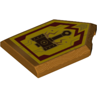 Tile Special 2 x 3 Pentagonal with Nexo Power Shield Print - Merlok Power Hammer (22385pr1005)