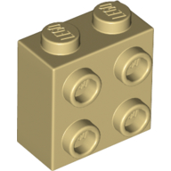 Brick Special 1 x 2 x 1 2/3 with 4 Studs on 1 Side (22885)