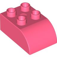 Duplo Brick 2 x 3 with Curved Top (2302)