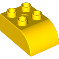 Duplo Brick 2 x 3 with Curved Top (2302)