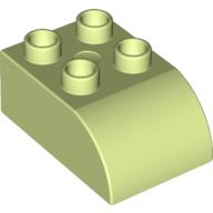 Duplo Brick 2 x 3 with Curved Top (2302)