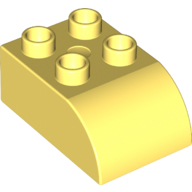Duplo Brick 2 x 3 with Curved Top (2302)