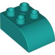Duplo Brick 2 x 3 with Curved Top (2302)