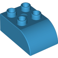 Duplo Brick 2 x 3 with Curved Top (2302)