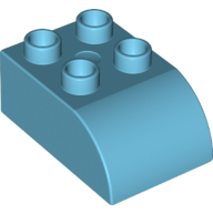 Duplo Brick 2 x 3 with Curved Top (2302)