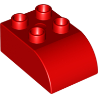 Duplo Brick 2 x 3 with Curved Top (2302)