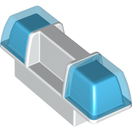 Duplo Siren / Flashing Light - Trans-Dark Blue (2318c01)