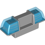 Duplo Siren / Flashing Light - Trans-Dark Blue (2318c01)