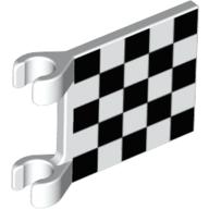 Flag 2 x 2 Square [Thin Clips] with Chequered Print (2335pr0019)