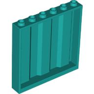 Panel 1 x 6 x 5 [Vertical Corrugated] (23405)