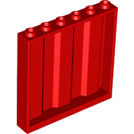 Panel 1 x 6 x 5 [Vertical Corrugated] (23405)