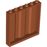 Panel 1 x 6 x 5 [Vertical Corrugated] (23405)