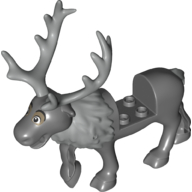 Animal, Reindeer, with Light Bluish Grey Antlers, Fur pattern (Sven) (23946pat0001)