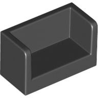 Panel 1 x 2 x 1 with Rounded Corners and 2 Sides (23969)