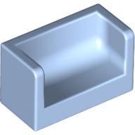 Panel 1 x 2 x 1 with Rounded Corners and 2 Sides (23969)