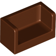 Panel 1 x 2 x 1 with Rounded Corners and 2 Sides (23969)