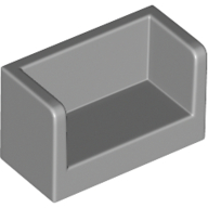 Panel 1 x 2 x 1 with Rounded Corners and 2 Sides (23969)