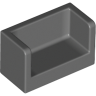 Panel 1 x 2 x 1 with Rounded Corners and 2 Sides (23969)