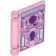 Book Cover with Computer Screen, Dark Blue Spider, Red Portal print (24093pr0033)