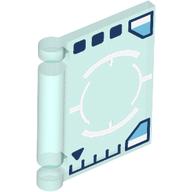 Book Cover with White HUD, Target, and Dark Blue Graphs Print (24093pr0043)