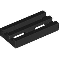 Tile Special 1 x 2 Grille with Bottom Groove (2412b)