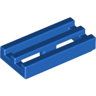 Tile Special 1 x 2 Grille with Bottom Groove (2412b)