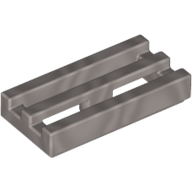 Tile Special 1 x 2 Grille with Bottom Groove (2412b)