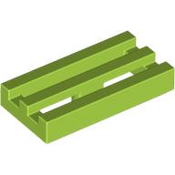 Tile Special 1 x 2 Grille with Bottom Groove (2412b)
