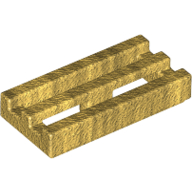 Tile Special 1 x 2 Grille with Bottom Groove (2412b)