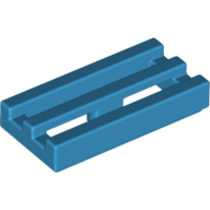 Tile Special 1 x 2 Grille with Bottom Groove (2412b)