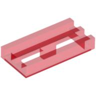 Tile Special 1 x 2 Grille with Bottom Groove (2412b)