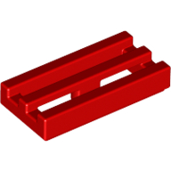 Tile Special 1 x 2 Grille with Bottom Groove (2412b)