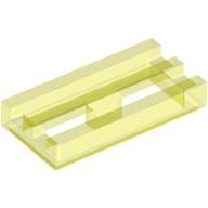 Tile Special 1 x 2 Grille with Bottom Groove (2412b)
