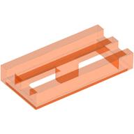 Tile Special 1 x 2 Grille with Bottom Groove (2412b)