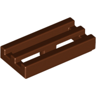 Tile Special 1 x 2 Grille with Bottom Groove (2412b)