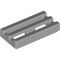 Tile Special 1 x 2 Grille with Bottom Groove (2412b)