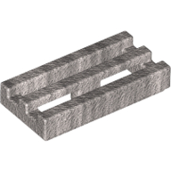 Tile Special 1 x 2 Grille with Bottom Groove (2412b)