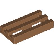 Tile Special 1 x 2 Grille with Bottom Groove (2412b)