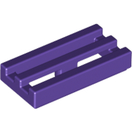 Tile Special 1 x 2 Grille with Bottom Groove (2412b)