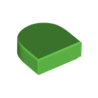 Tile Round 1 x 1 Half Circle (24246)