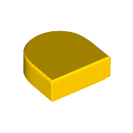 Tile Round 1 x 1 Half Circle (24246)