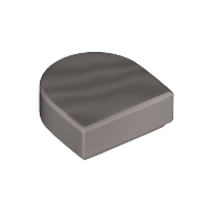 Tile Round 1 x 1 Half Circle (24246)