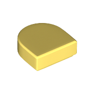 Tile Round 1 x 1 Half Circle (24246)