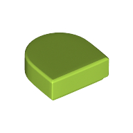 Tile Round 1 x 1 Half Circle (24246)